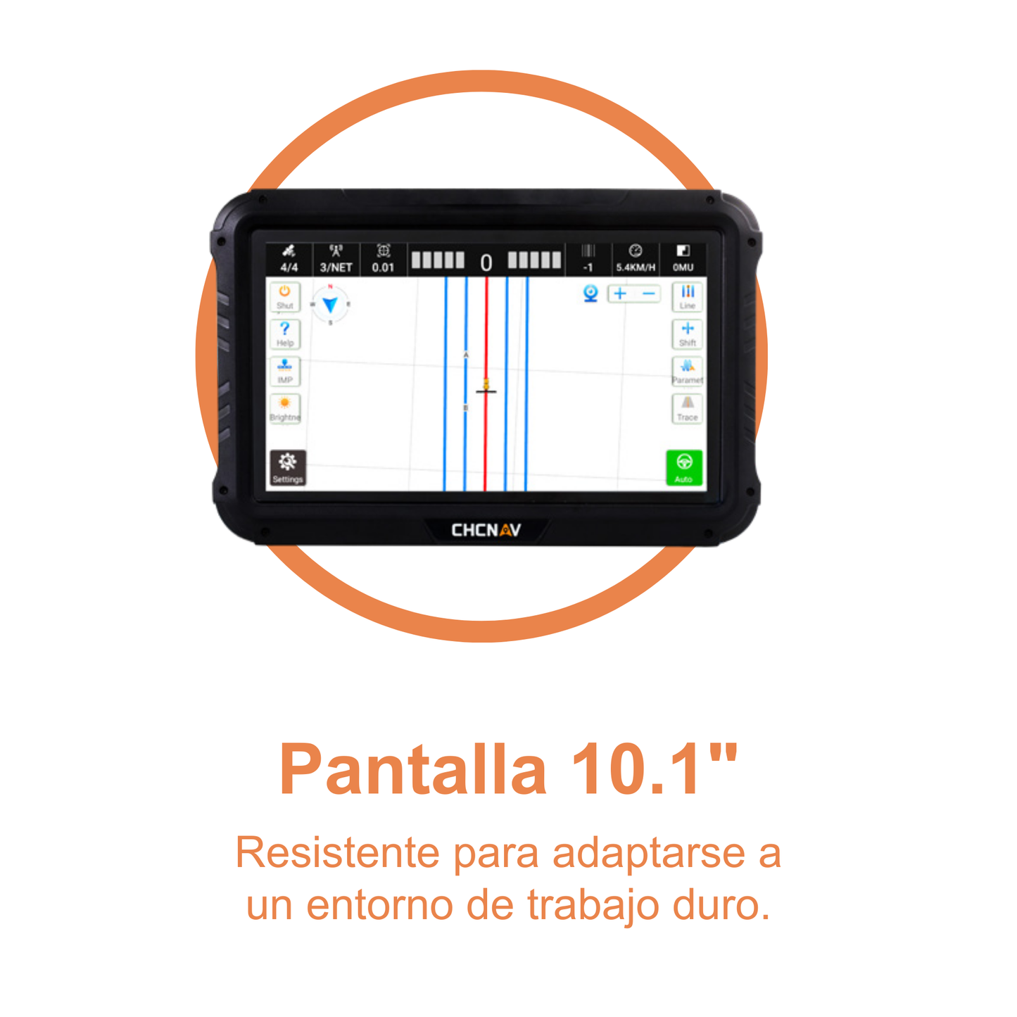 Banderillero Satelital para Tractor- GPS para Tractor - GUIDE 10 - CHCNAV