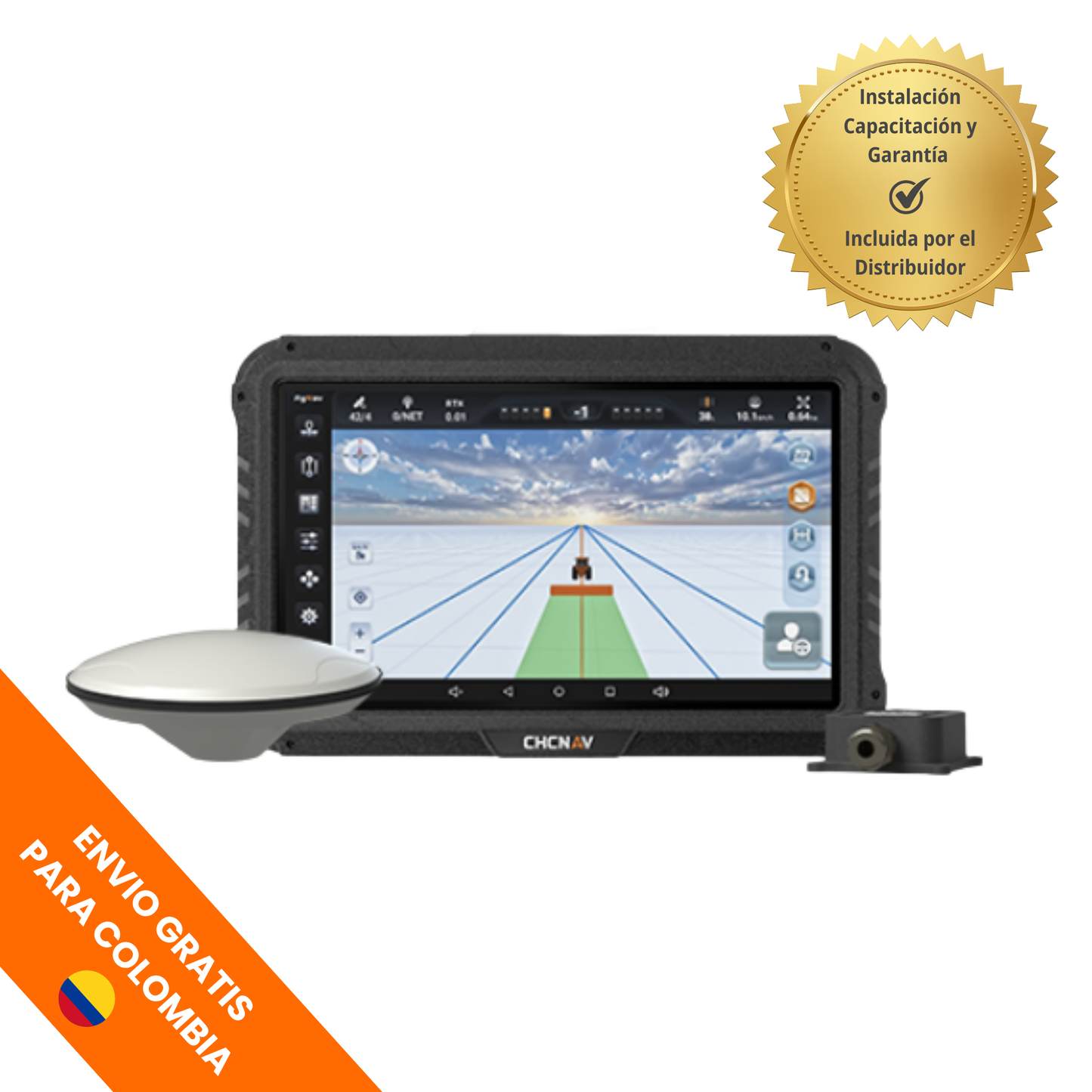 Banderillero Satelital para Tractor- GPS para Tractor - GUIDE 10 - CHCNAV